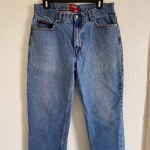 32x30 Vintage Wash Chaps Straight Leg Jeans